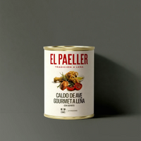 Caldo de ave gourmet a leña