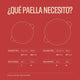 Paella esmaltada para inducción
