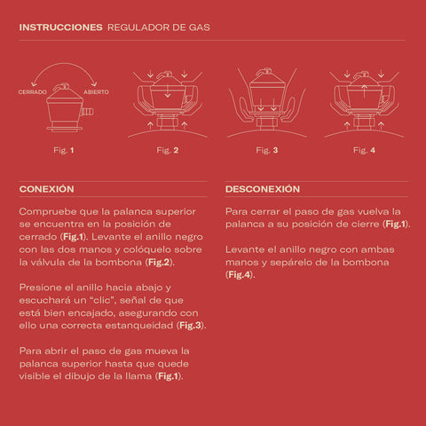 Regulador de gas de 30 mbar