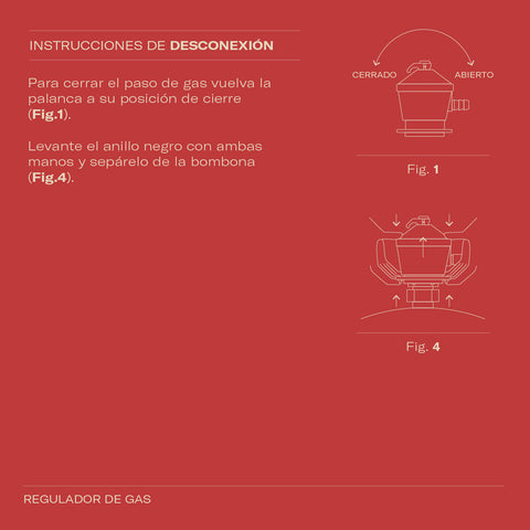 Regulador de gas de 30 mbar