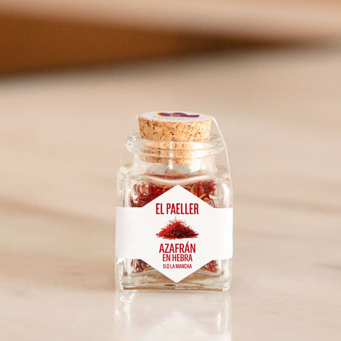 El Paeller La Mancha Saffron DOP 1g - hand-picked saffron threads from Villarrobledo