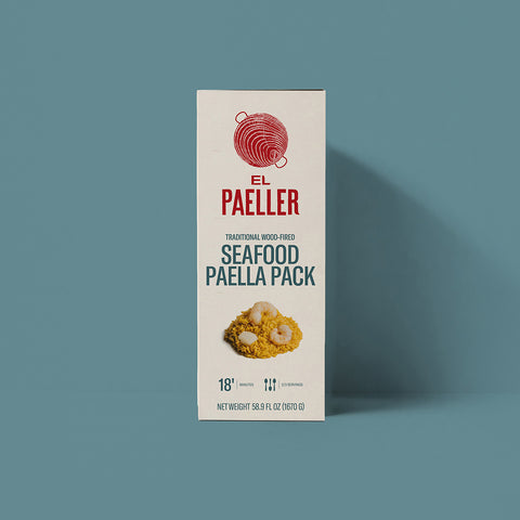 Seafood Paella Pack by El Paeller - wood-fired seafood broth with rice kit