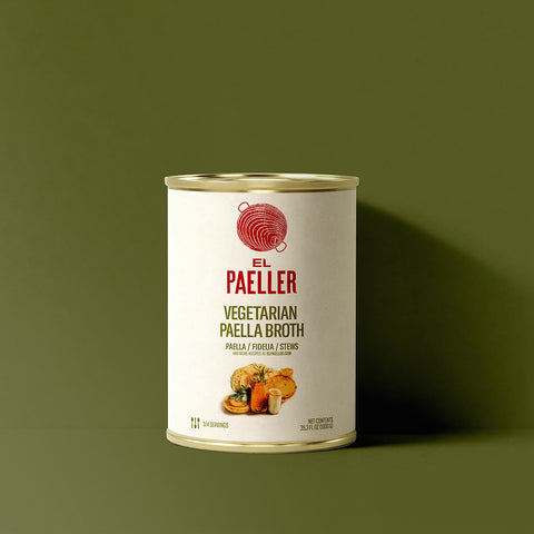 El Paeller Vegetarian Paella Broth - wood-fired vegetable broth with salmorreta