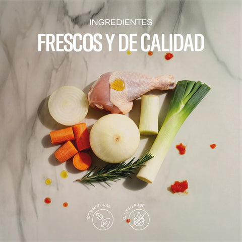 Caldo de frango e legumes no forno a lenha (caixa 6 unidades)