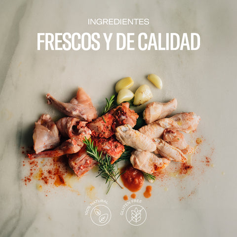 Caldo de ave gourmet a leña