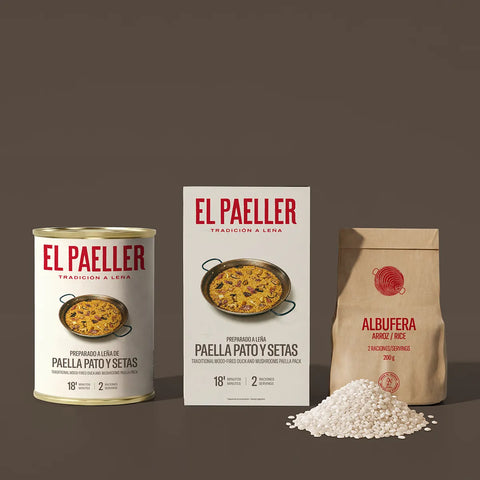 Paella de Pato y Setas