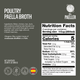 El Paeller Gourmet Poultry Paella Broth label - 33.86 fl oz can, 100% natural
