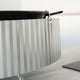 El Paeller Paella Wind Shield - side view of the shield wrapped around the pan